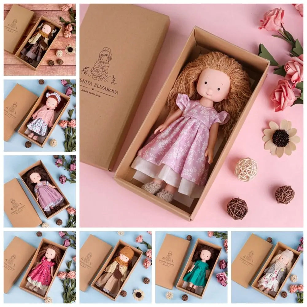 Artist Native Waldorf Doll Soft Stuffed Cartoon Plush Stuffed Doll Cute Kawaii Handmade Doll Toy Preschool Education