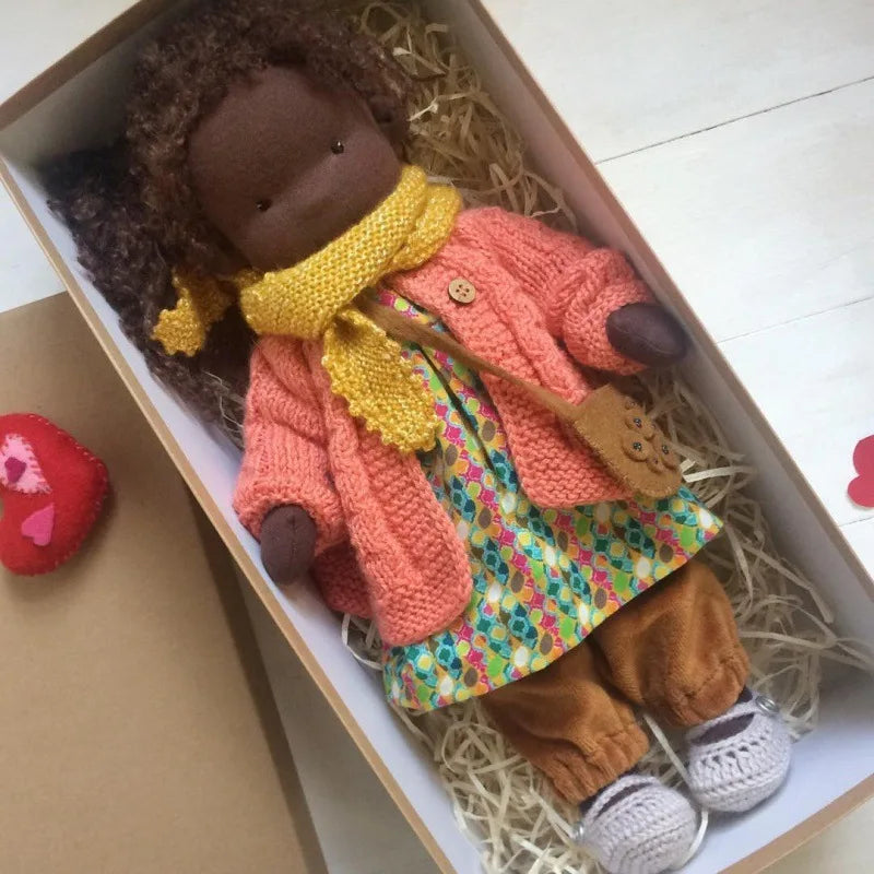 Soft Plush Toys Waldorf Handmade Cute Cotton Stuffed Plush Doll Packaging Dolls Fabricchanging Box Best Children Birthday Gifts