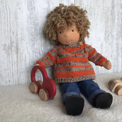 New Waldorf Dolls And Clothes Handmade Cute Mini Gifts For Boys Knitted Sweaters Interchangeable Clothes Toys Birthday Gifts