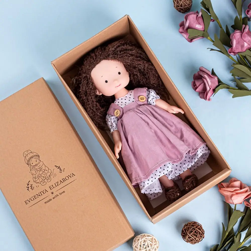 Artist Native Waldorf Doll Soft Stuffed Cartoon Plush Stuffed Doll Cute Kawaii Handmade Doll Toy Preschool Education