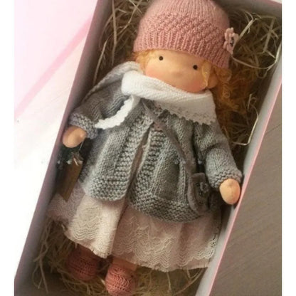 Soft Plush Toys Waldorf Handmade Stuffed Plush Doll Cute Cotton Fabricchanging Box Packaging Dolls Best Children Birthday Gifts