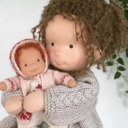 Soft Plush Toys Waldorf Handmade Stuffed Plush Doll Cute Cotton Fabricchanging Box Packaging Dolls Best Children Birthday Gifts