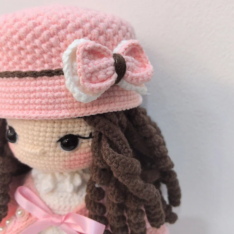Handmade Knitting Doll Crochet Rosalin Doll Crochet Dolls For Home Accessories Craft Toy Ornaments Birthday Gift