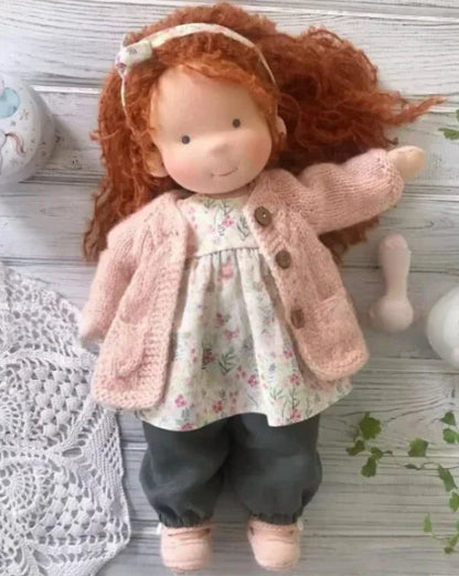 30cm New Waldorf Handmade Cotton Stuffed Plush Doll Cute Anime Collection Model Room Decoration Festival Gift Children Toys