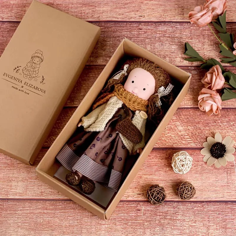 Best Children Birthday Gifts Multiple styles Clothes doll clothes Handmade Waldorf Doll Mini Cute Plush DollClothes Accessories