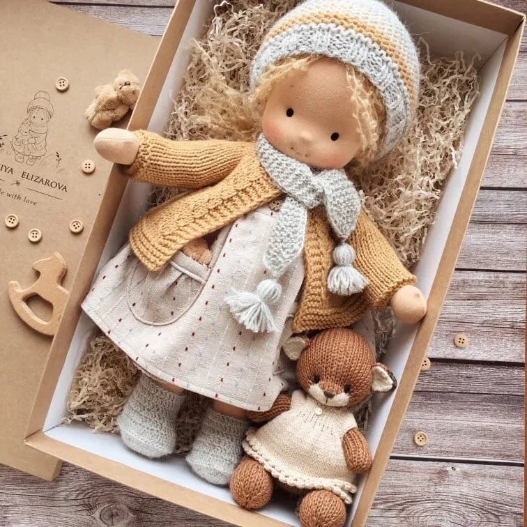 Best Children Birthday Gifts Multiple styles Clothes doll clothes Handmade Waldorf Doll Mini Cute Plush DollClothes Accessories